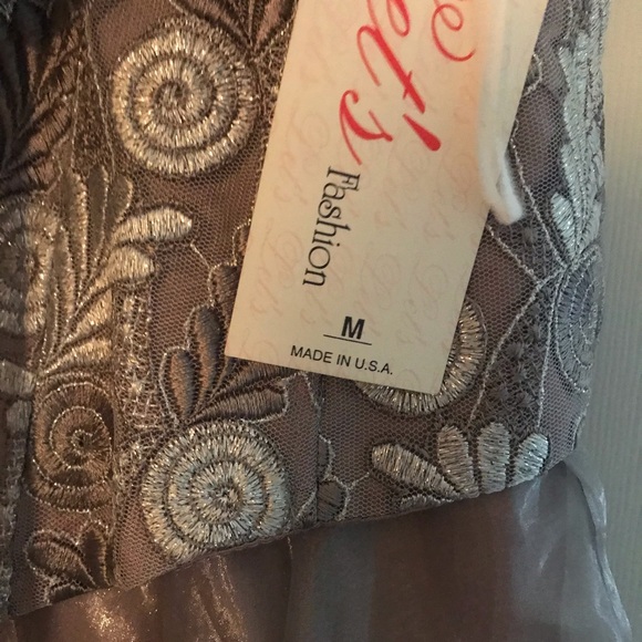 Let’s Fashion Dresses Lets Fashion Silver Ball Gown Style Dress